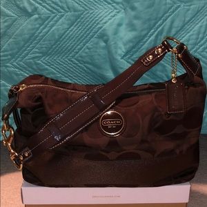 Brown coach purse
